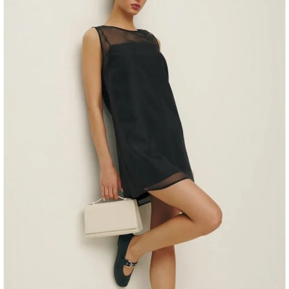 NEW Reformation Vina Dress Black 0